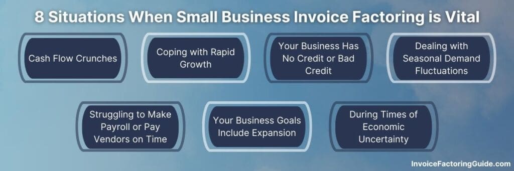 8 Situations When Small Business Invoice Factoring Is Vital